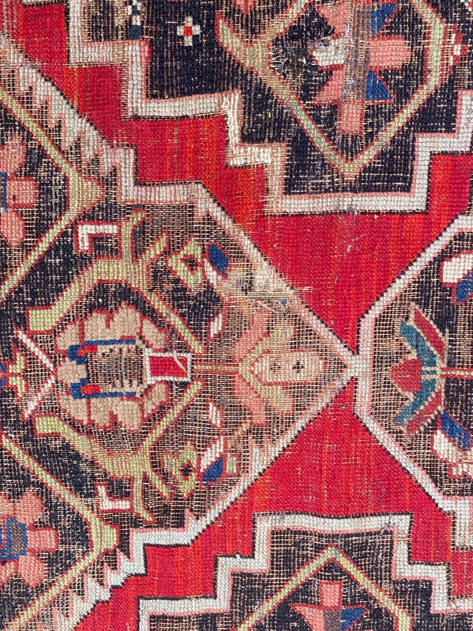 Kazak Bobyrug’s Beautiful Distressed Antique Karabagh Rug For Sale