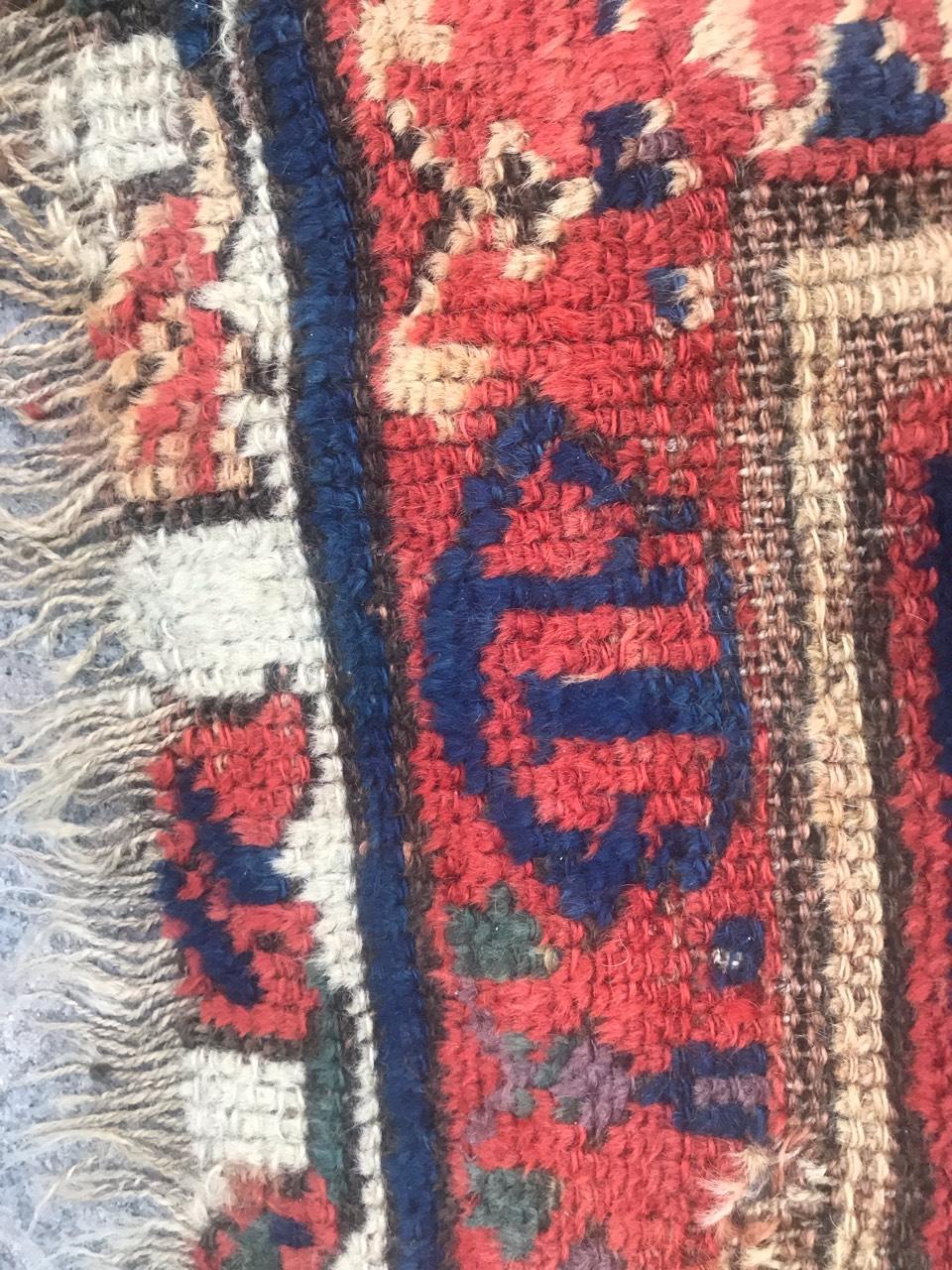 Beautiful Distressed Collectible Antique Kurdish North Western Rug For Sale 7