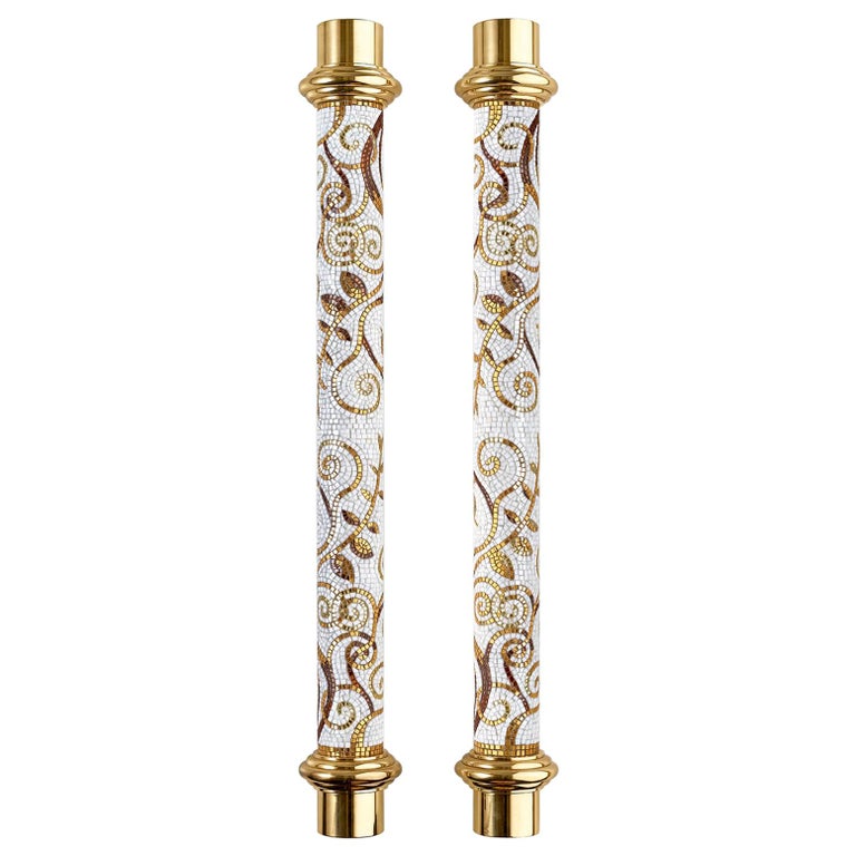 Beautiful Door Handle Marble Mosaic Decorated Bronze Brass/ Silver Finish  For Sale at 1stDibs | decorative door handles, beautiful door handles,  marble door handle
