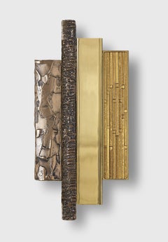 Beautiful Door Handle Polished Gold Mould & Scrape Bronze Finishes Micromosaic
