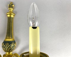 Beautiful Double-Armed Wall Sconce Empire Style Vintage Wall Lamp, France