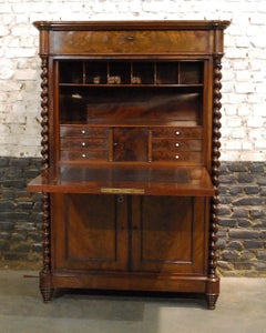 Beautiful Dutch Secretaire a Abattant or Upright Secretaire