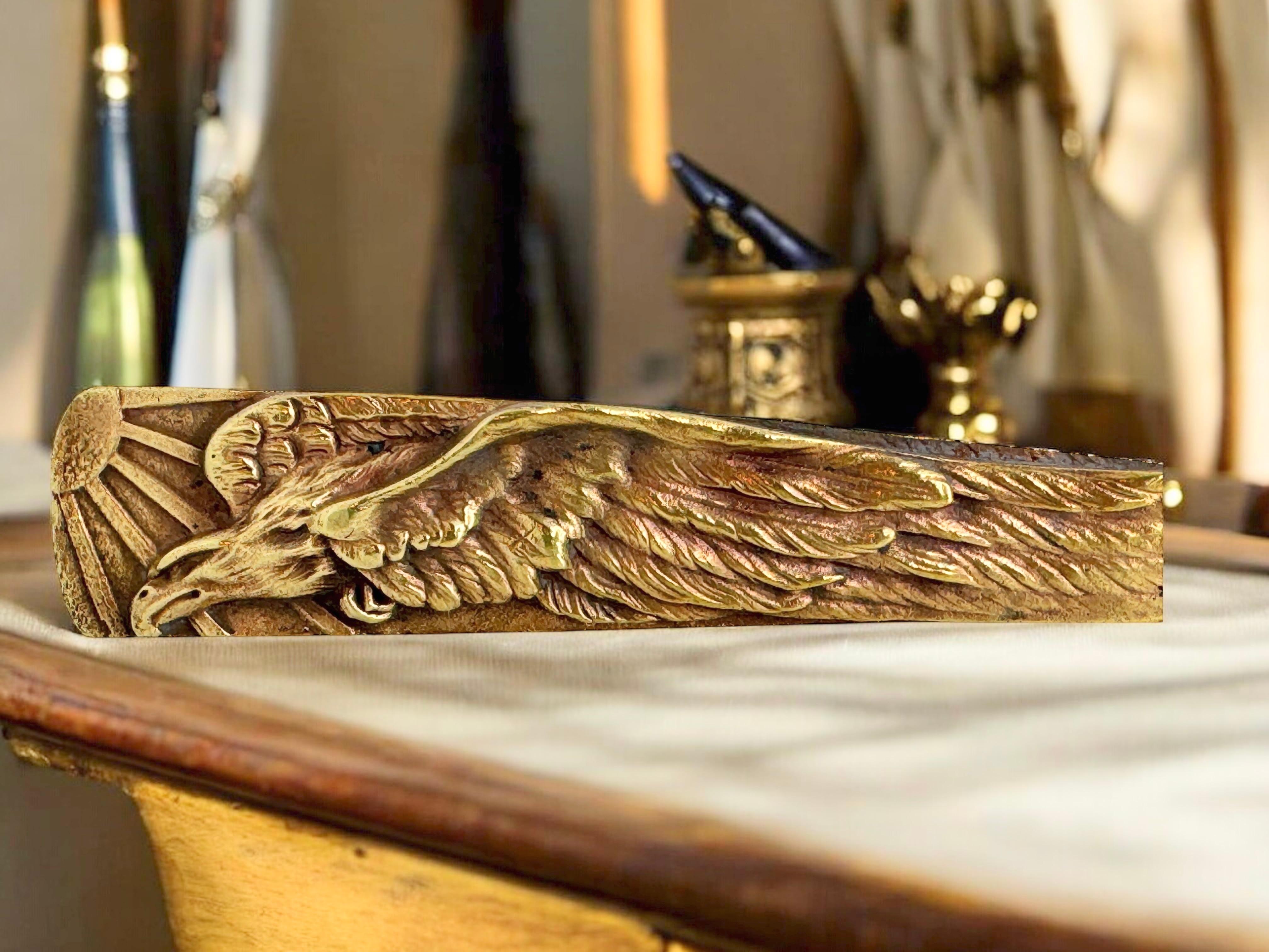 Schöner Adler Authentic French Art Nouveau Brieföffner Antique 1900s im Angebot 3
