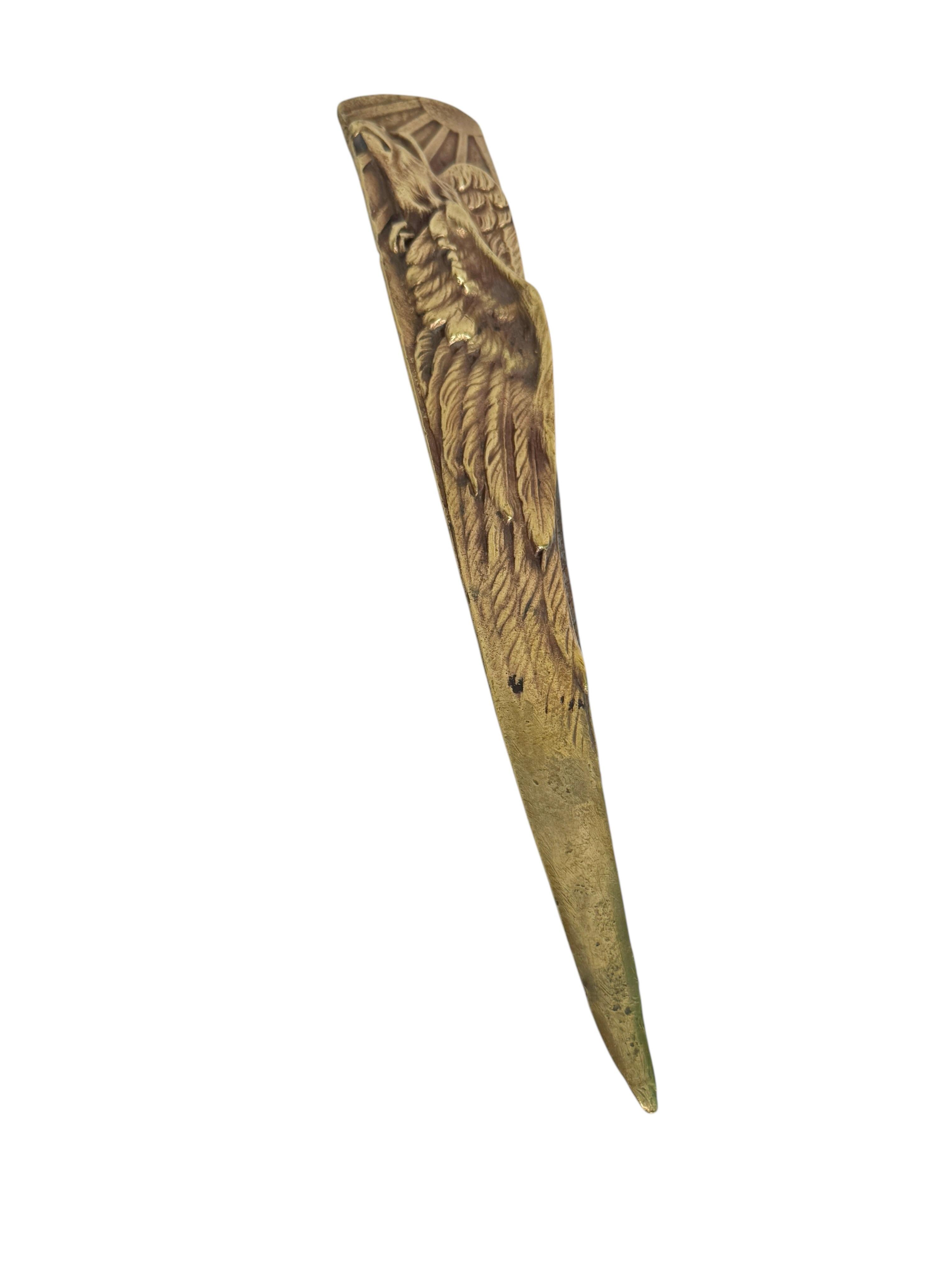 Schöner Adler Authentic French Art Nouveau Brieföffner Antique 1900s im Angebot 1