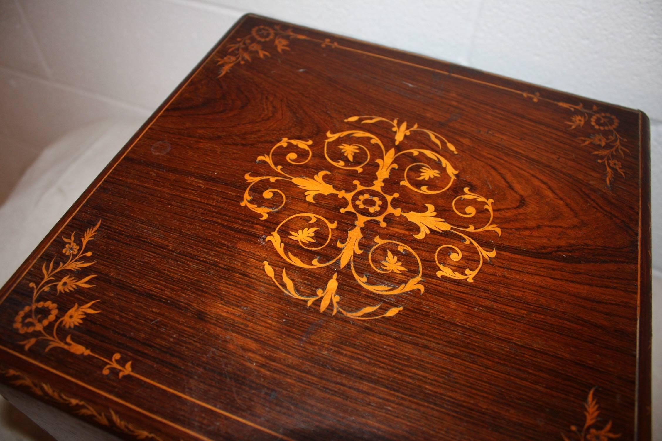 Inlay Beautiful Early 19th Century French Liqueur Box For Sale