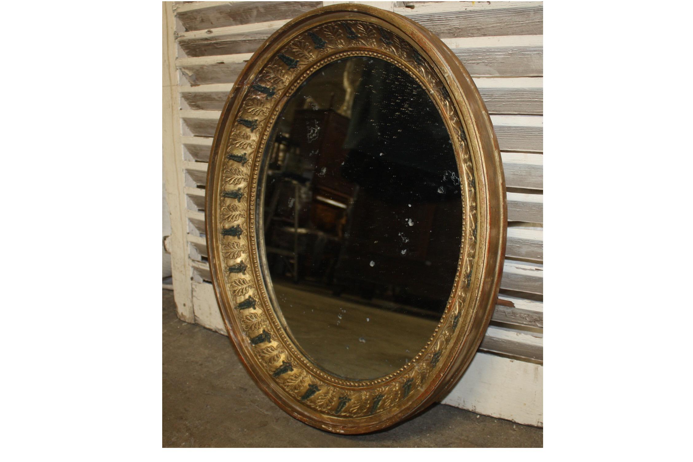 Beautiful Early 19th Century French Restauration Mirror In Good Condition In Stockbridge, GA