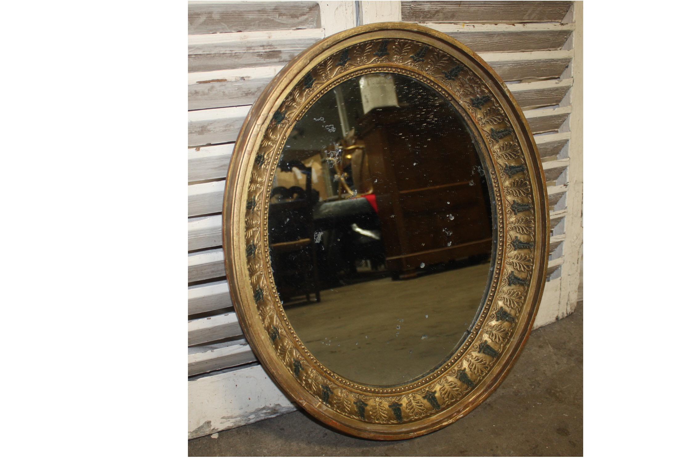 Giltwood Beautiful Early 19th Century French Restauration Mirror