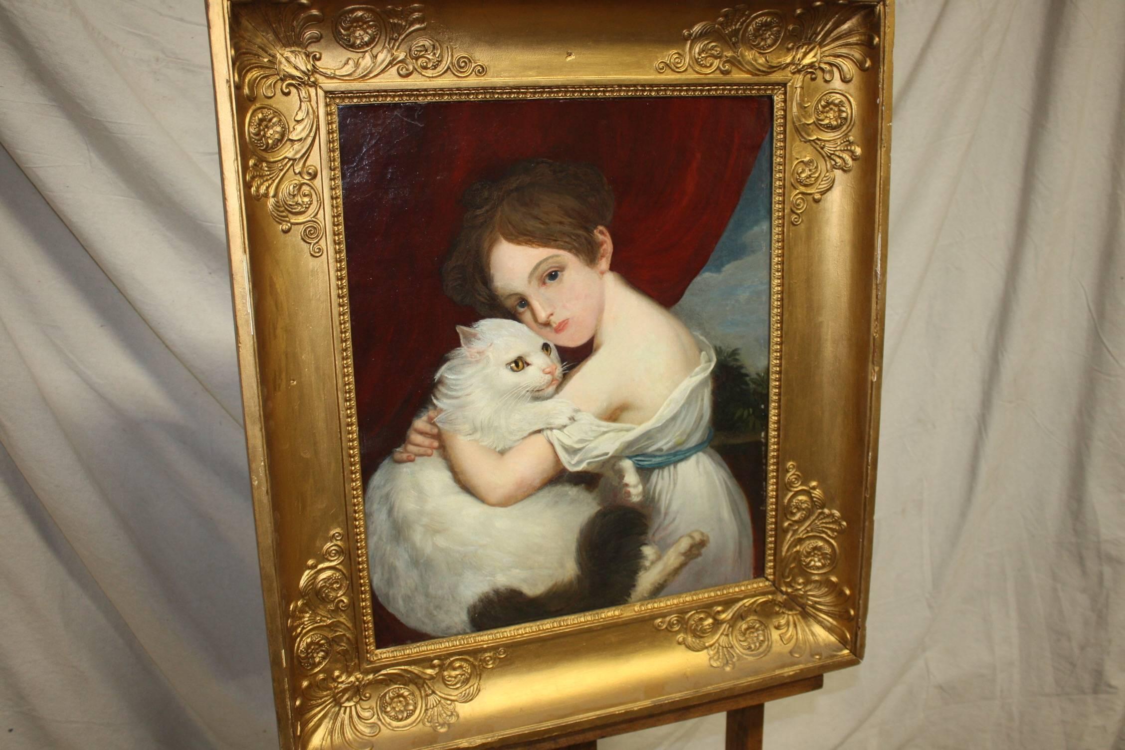Beautiful early 19th century portrait dated and signed at the back.

Portrait attributed to Berthon, student of David 