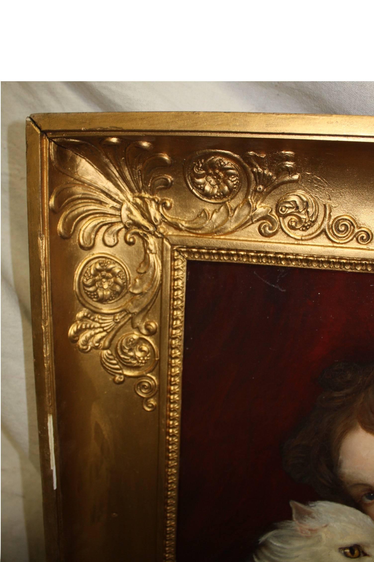 Canvas Beautiful Early 19th Century Portrait For Sale