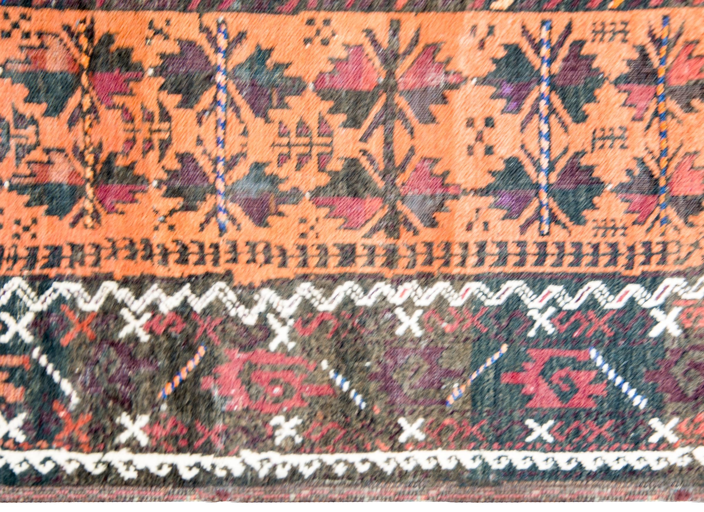 Vegetable Dyed Beautiful Early 20th Century Baluch Prayer Rug For Sale