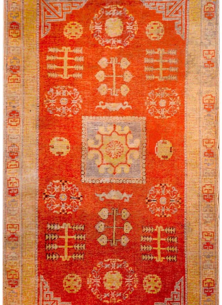 Beautiful Early 20th Century Central Asian Khotan Rug For Sale at 1stDibs