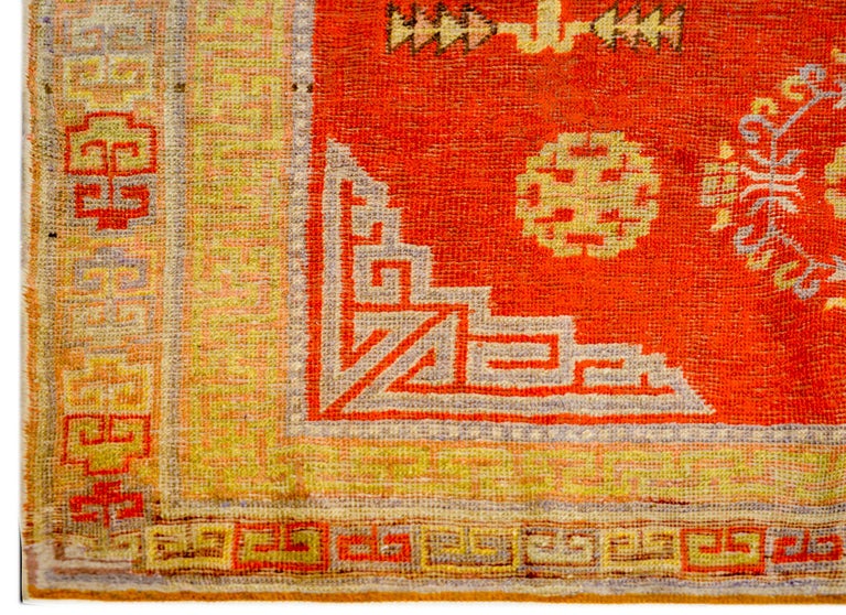 Beautiful Early 20th Century Central Asian Khotan Rug For Sale at 1stDibs