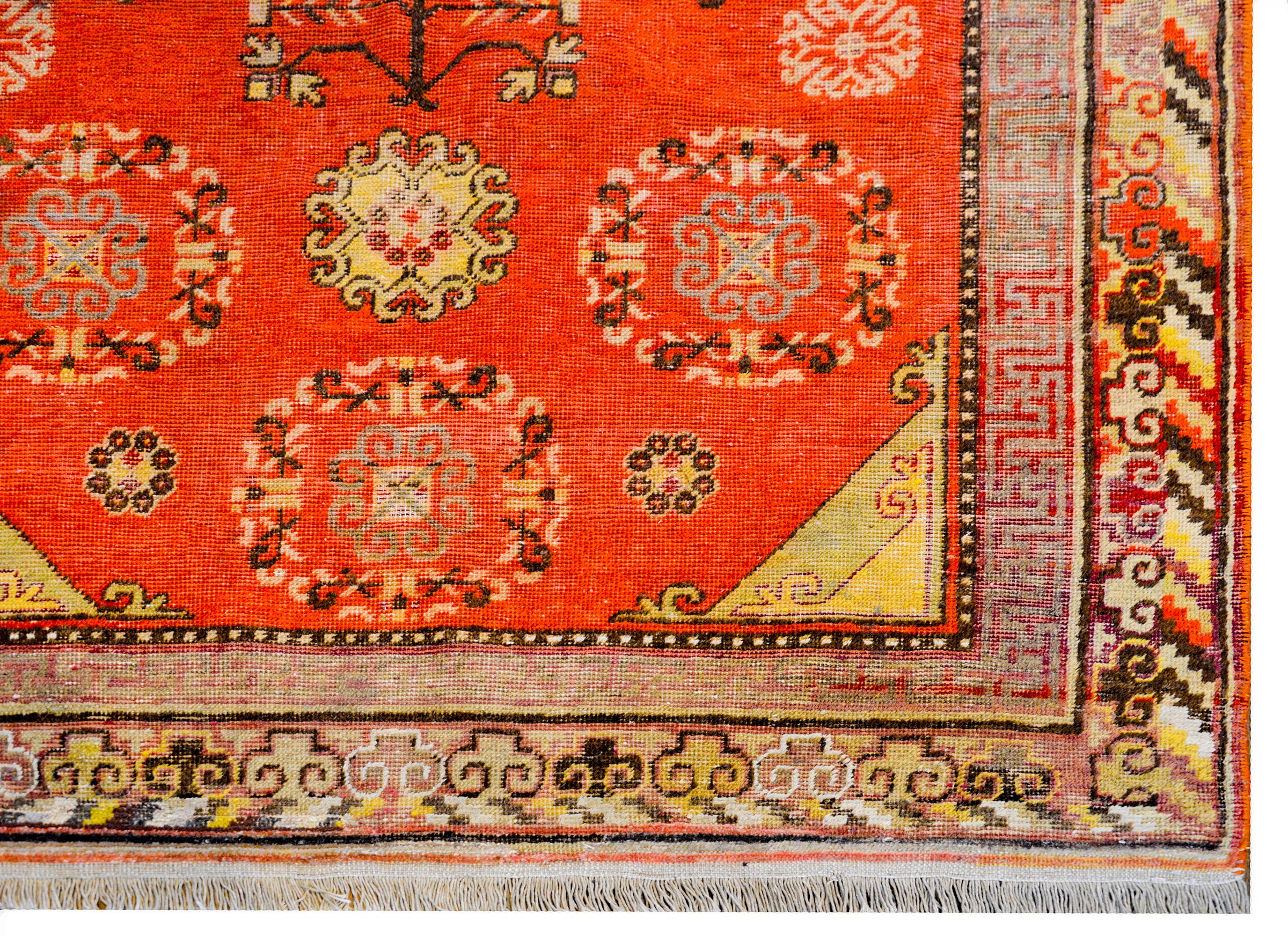 Beautiful Early 20th Century Central Asian Khotan Rug For Sale 1