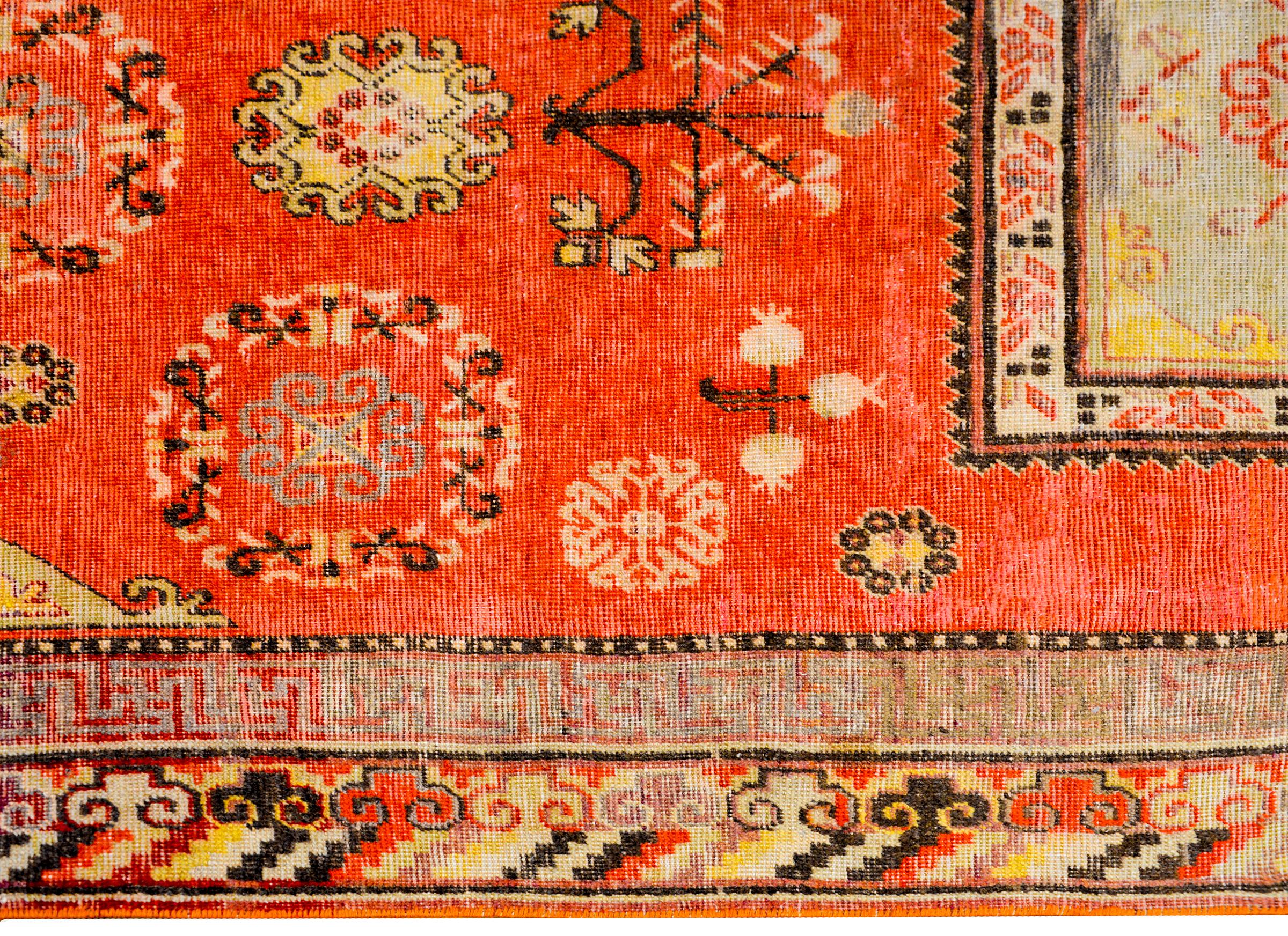 Beautiful Early 20th Century Central Asian Khotan Rug For Sale 2