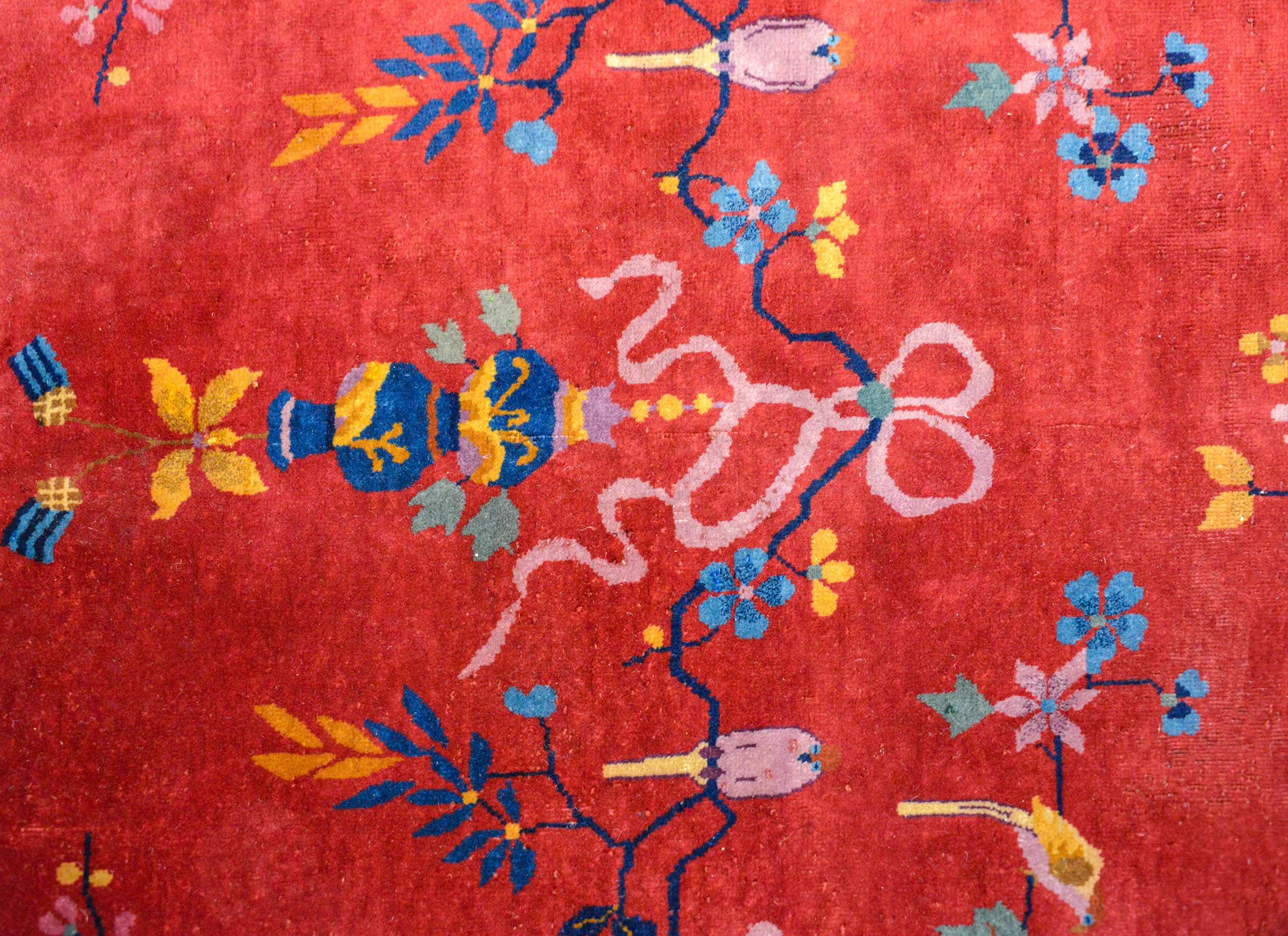 Chinois Magnifique tapis Art Déco chinois du début du XXe siècle en vente