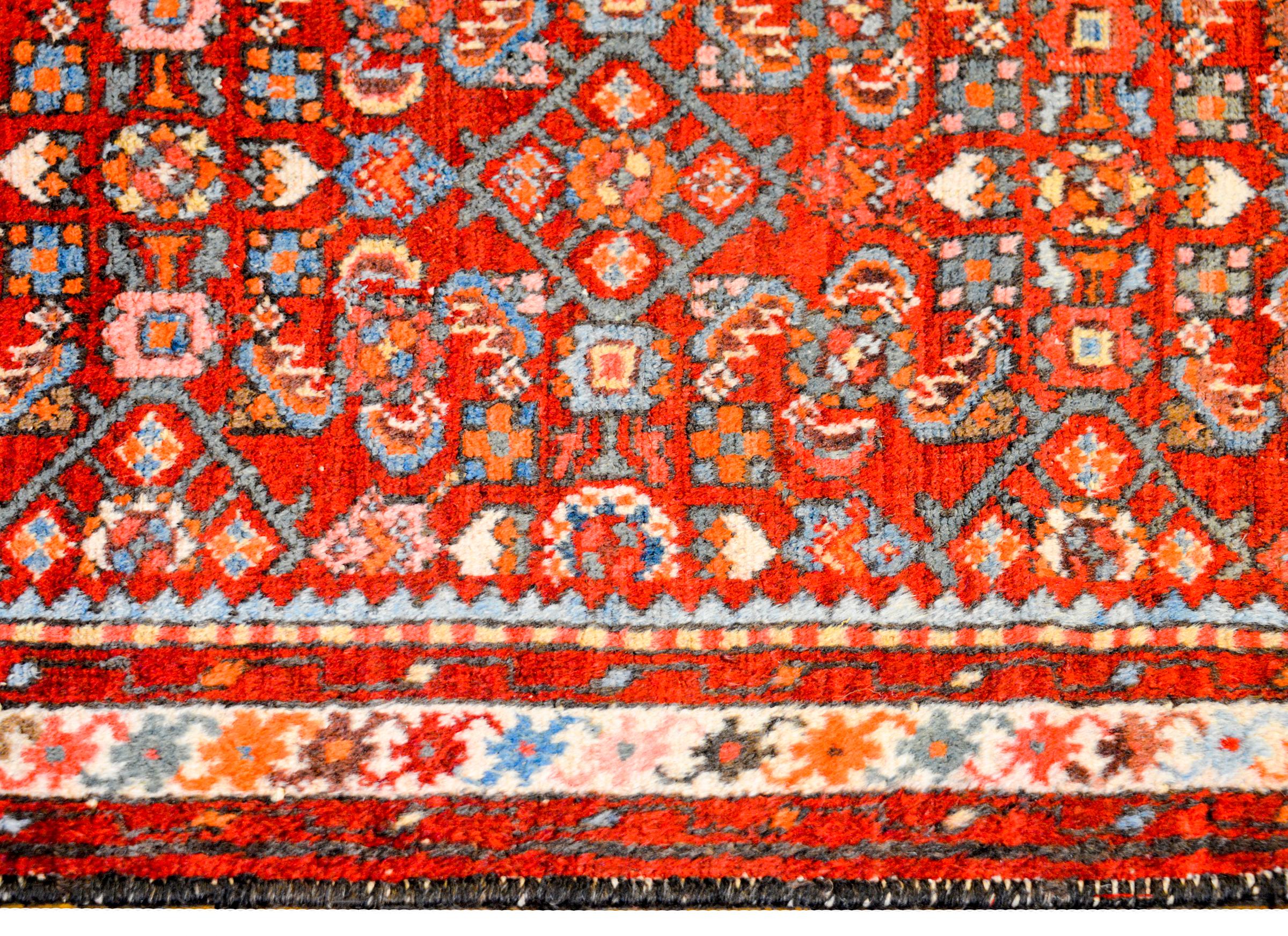 Mid-20th Century Beautiful Early 20th Century Dargazin Herati Runner For Sale