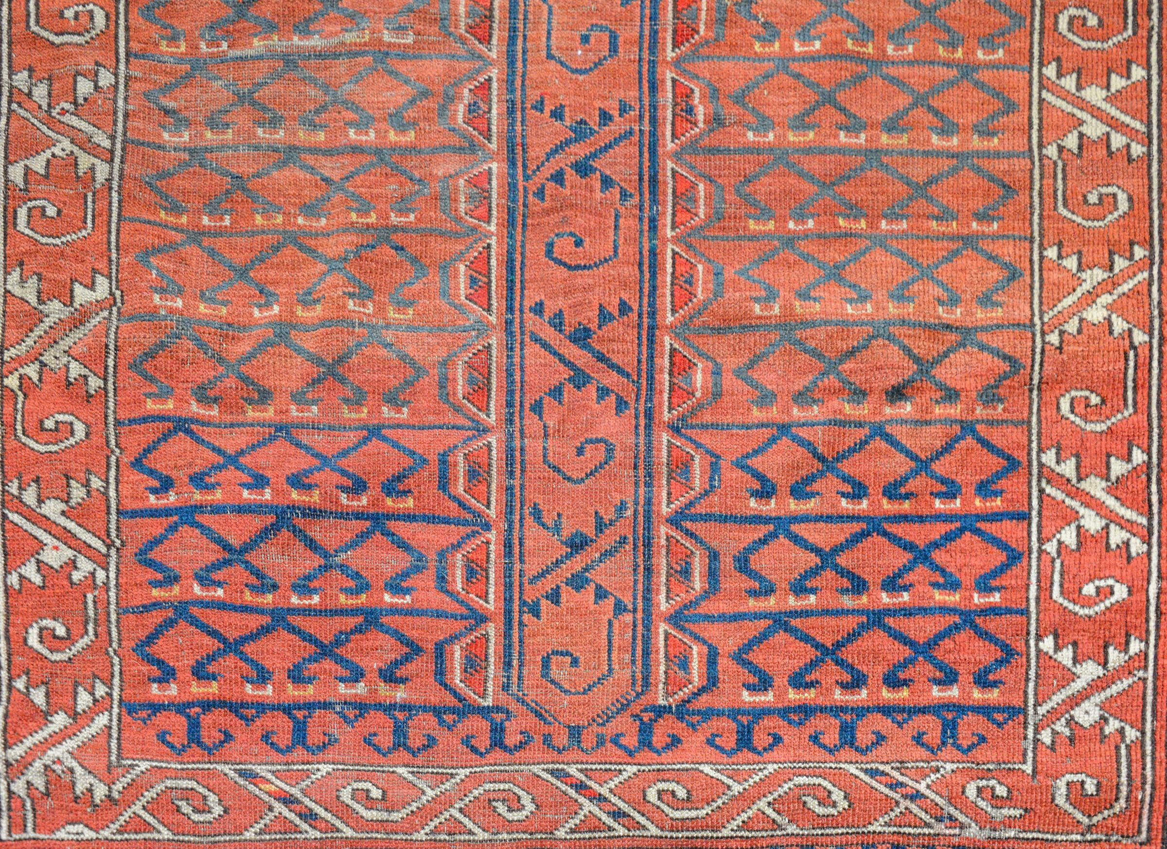 Turkmen Beautiful Early 20th Century Ersari Turkman rug For Sale