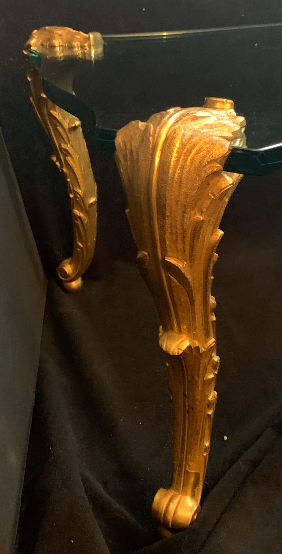 American Beautiful Early 20th Century Gilt Bronze Louis XV Cocktail Table by P.E Guerin
