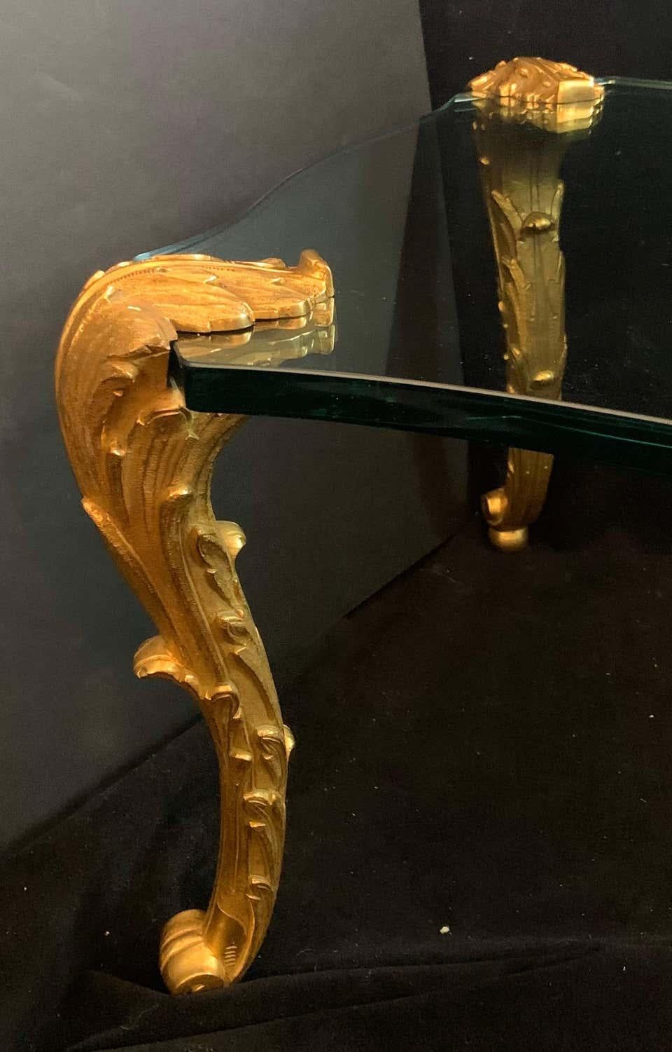 Beautiful Early 20th Century Gilt Bronze Louis XV Cocktail Table by P.E Guerin 1