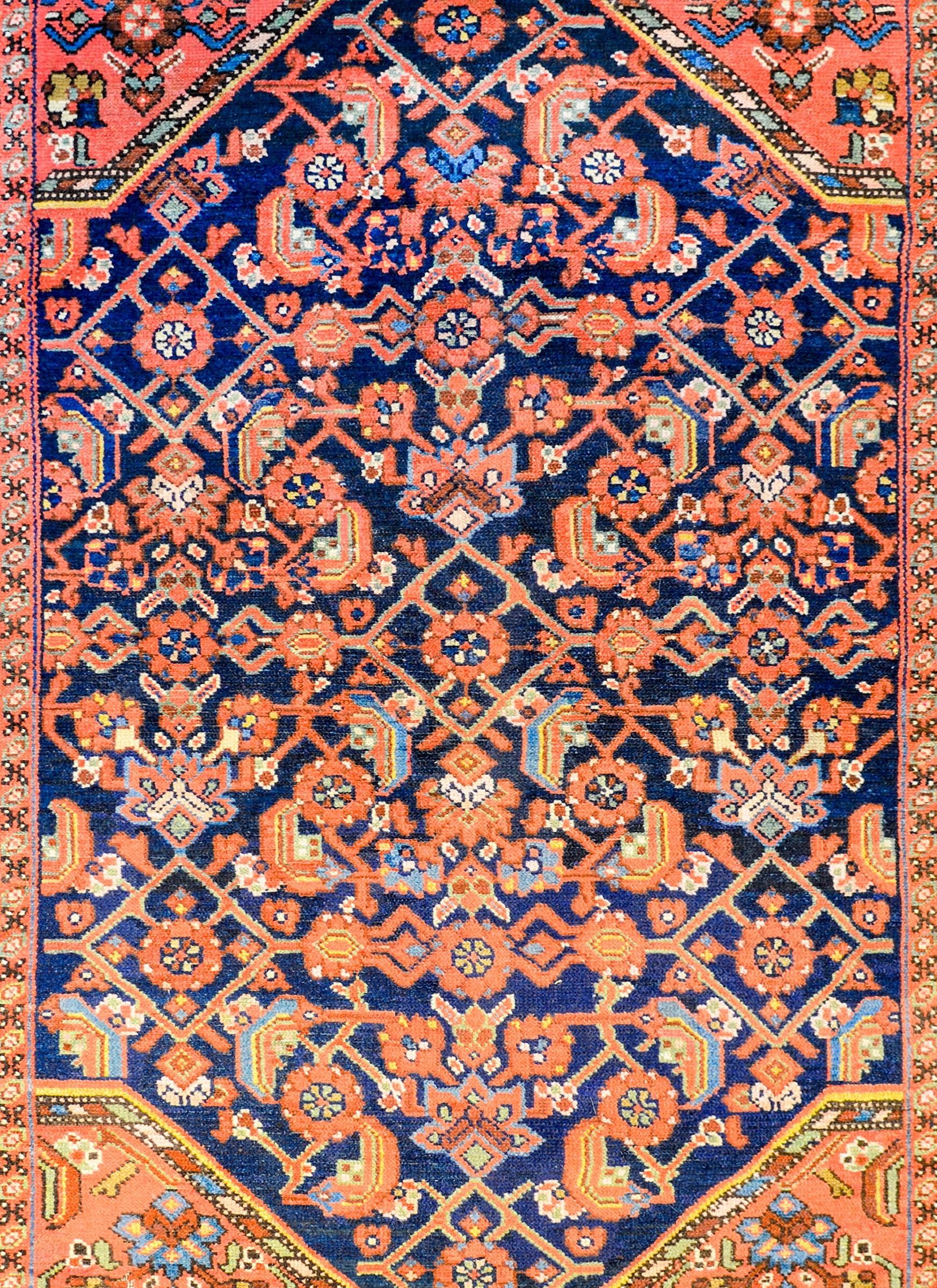 Tribal Beautiful Early 20th Century Hamadan Rug For Sale