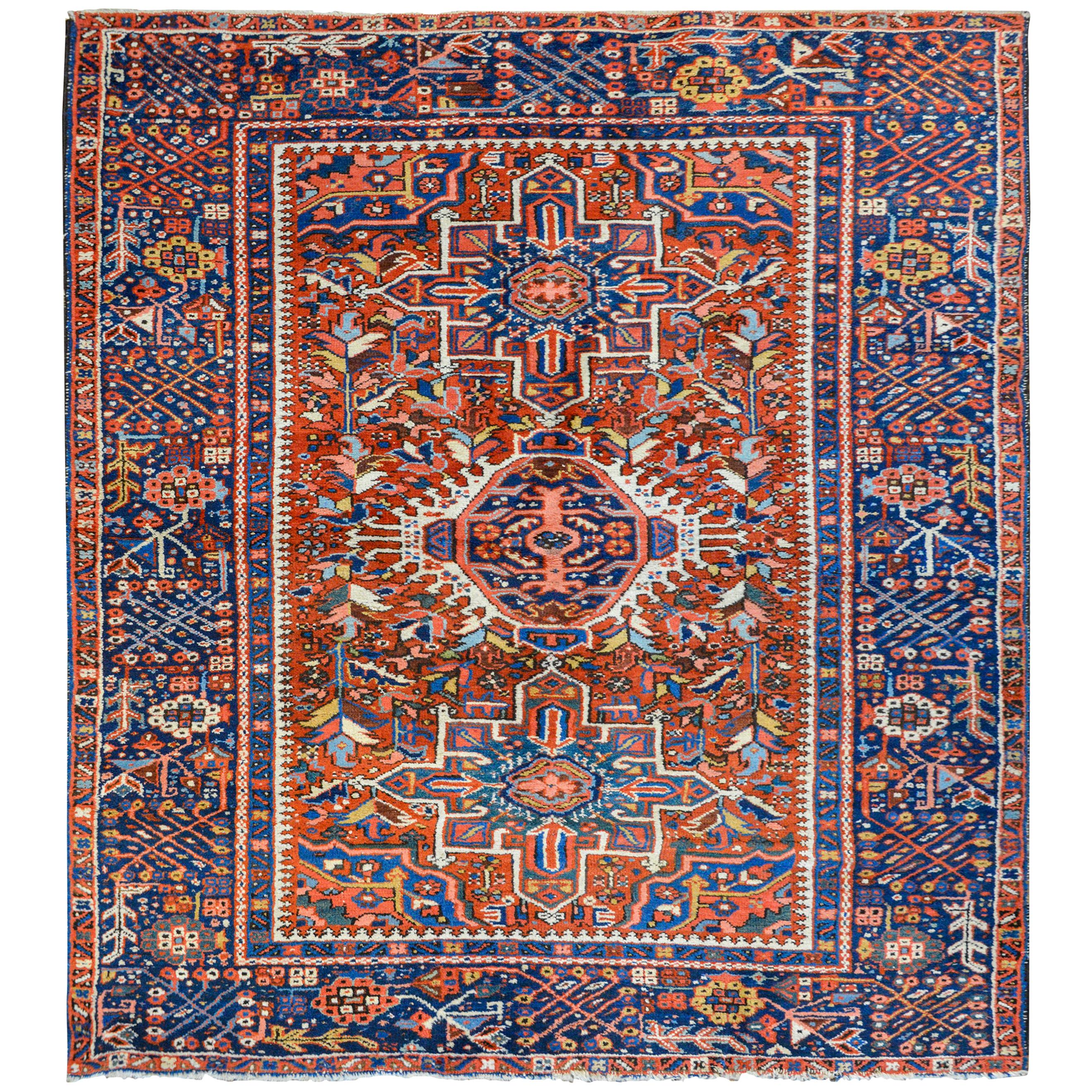 Magnifique tapis Karajeh du début du XXe siècle en vente