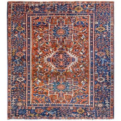 Magnifique tapis Karajeh du début du XXe siècle