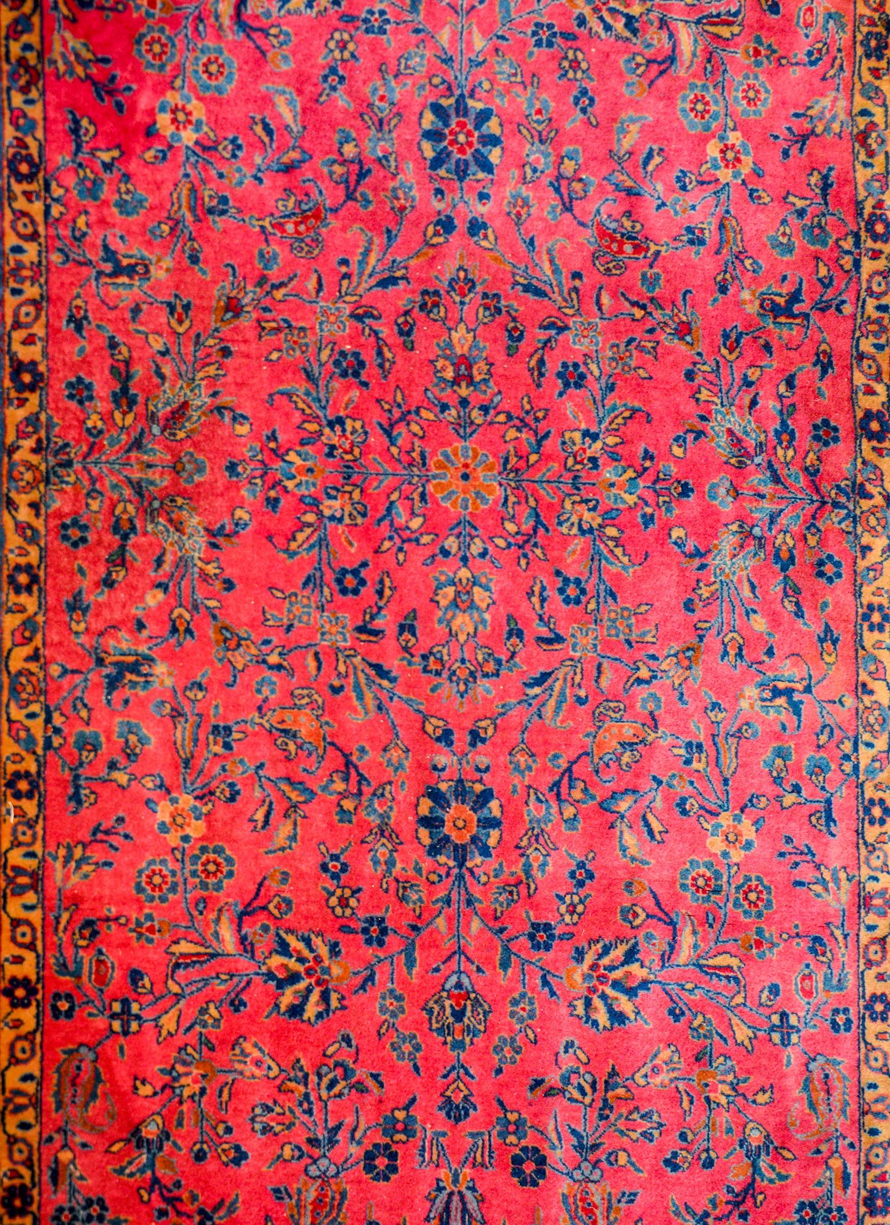 Persian Beautiful Early 20th Century Kashan Rug For Sale