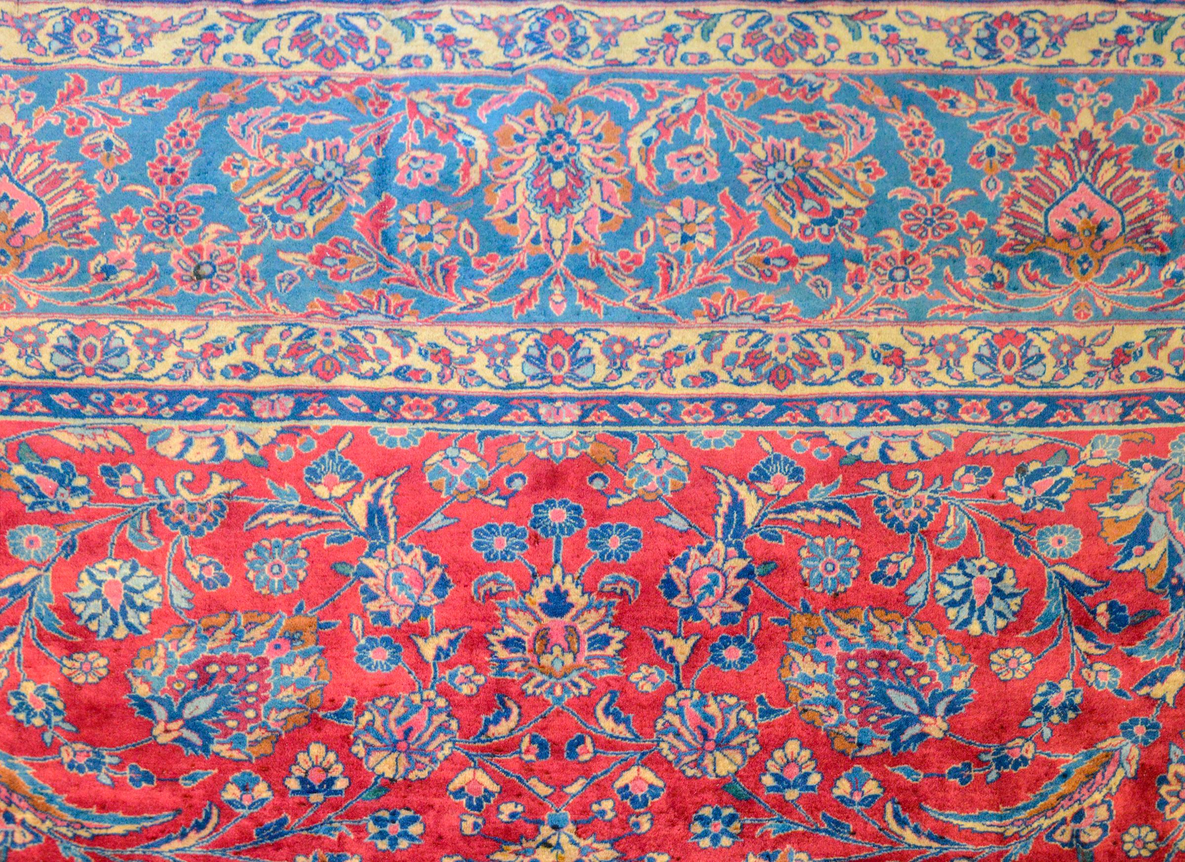 Beautiful Early 20th Century Kashan Rug For Sale 1