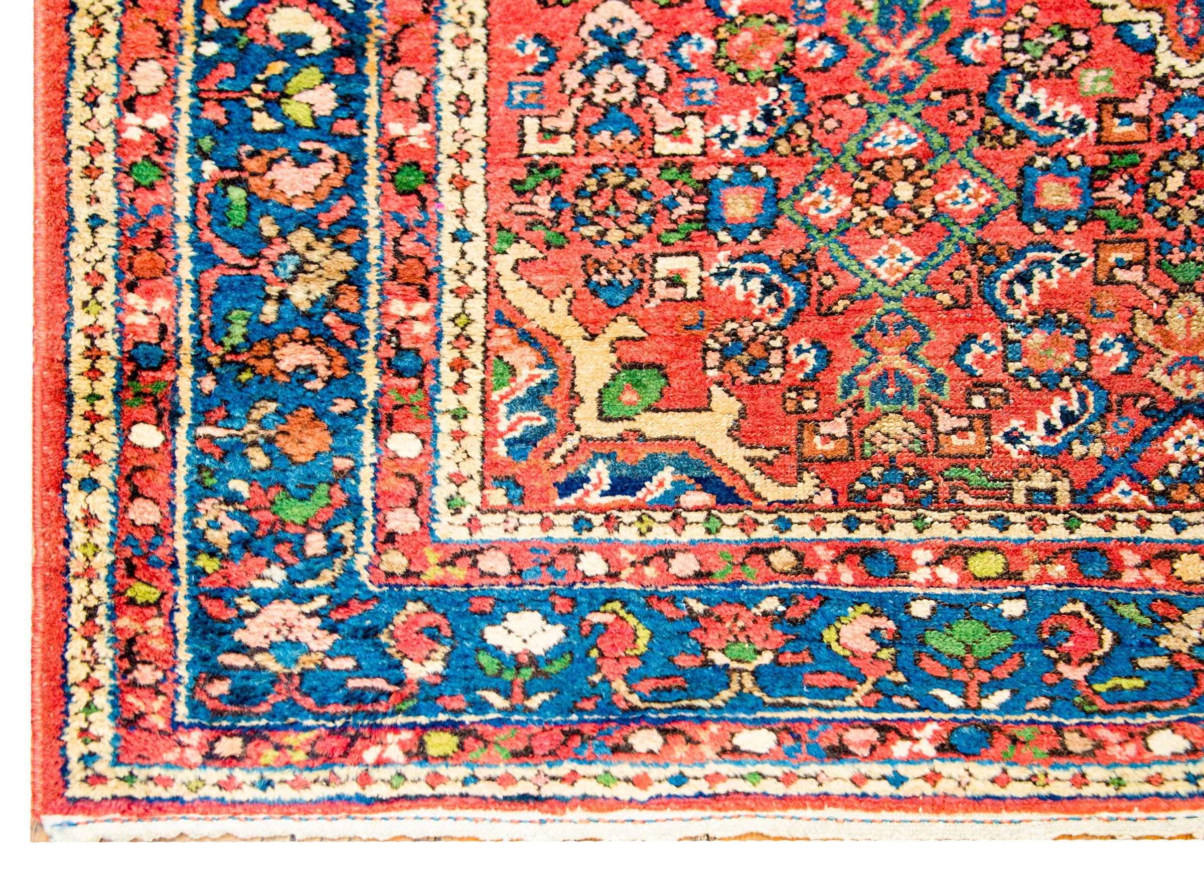 Wool Beautiful Early 20th Century Malayer Rug For Sale