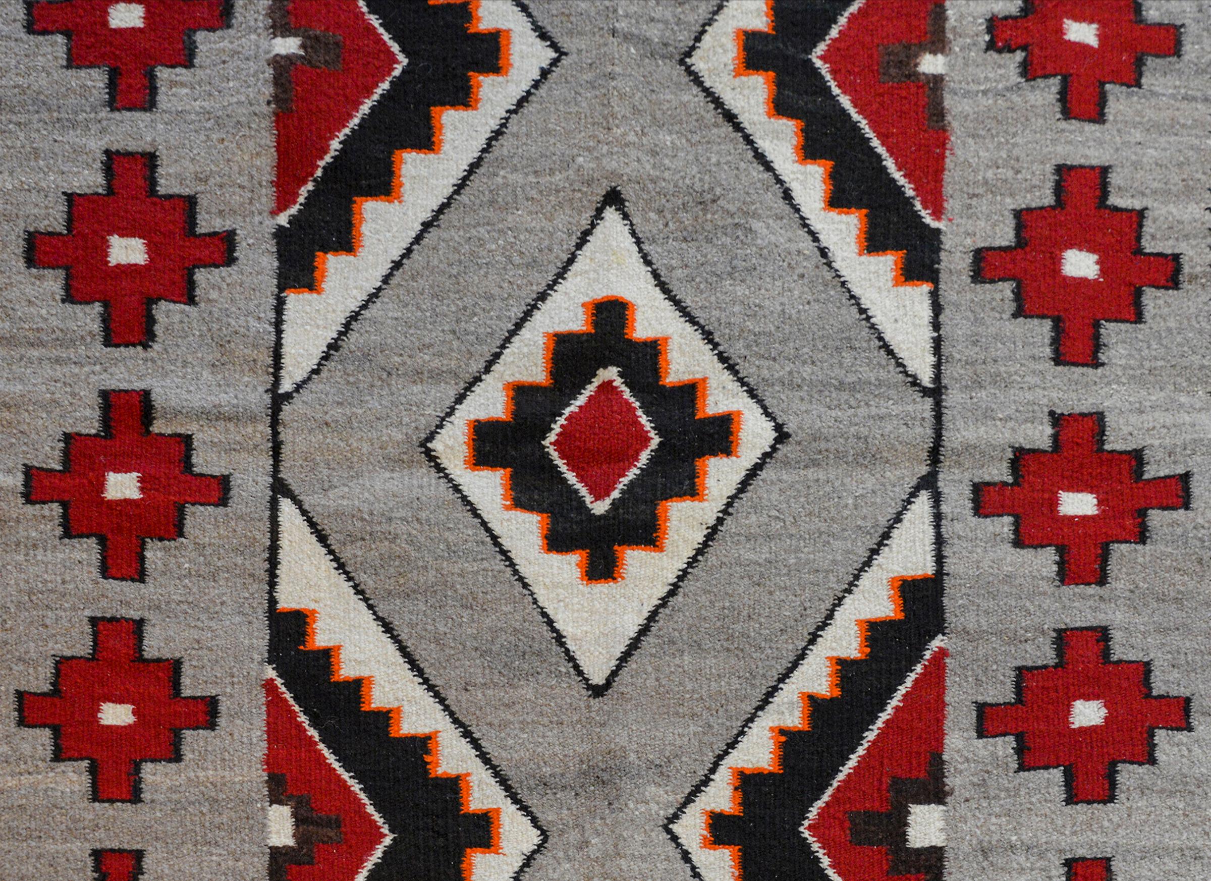 Vegetable Dyed Beautiful Early 20th Century Navajo Rug
