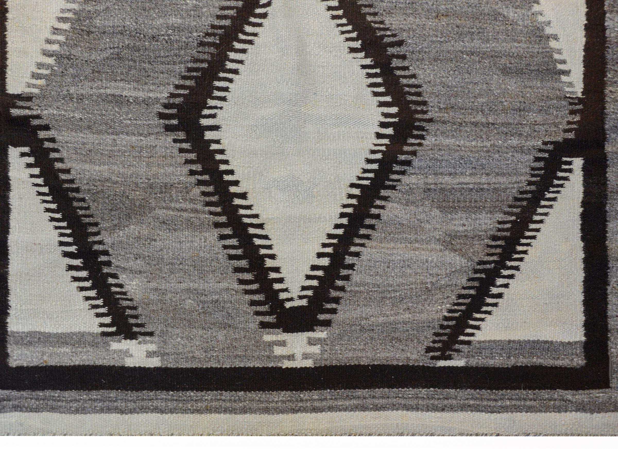 Wool Beautiful Early 20th Century Navajo Rug