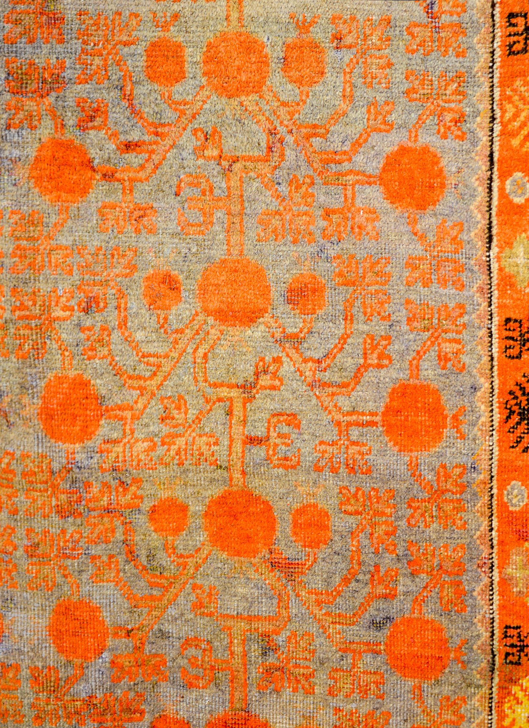 East Turkestani Beautiful Early 20th Century Samarghand Rug For Sale