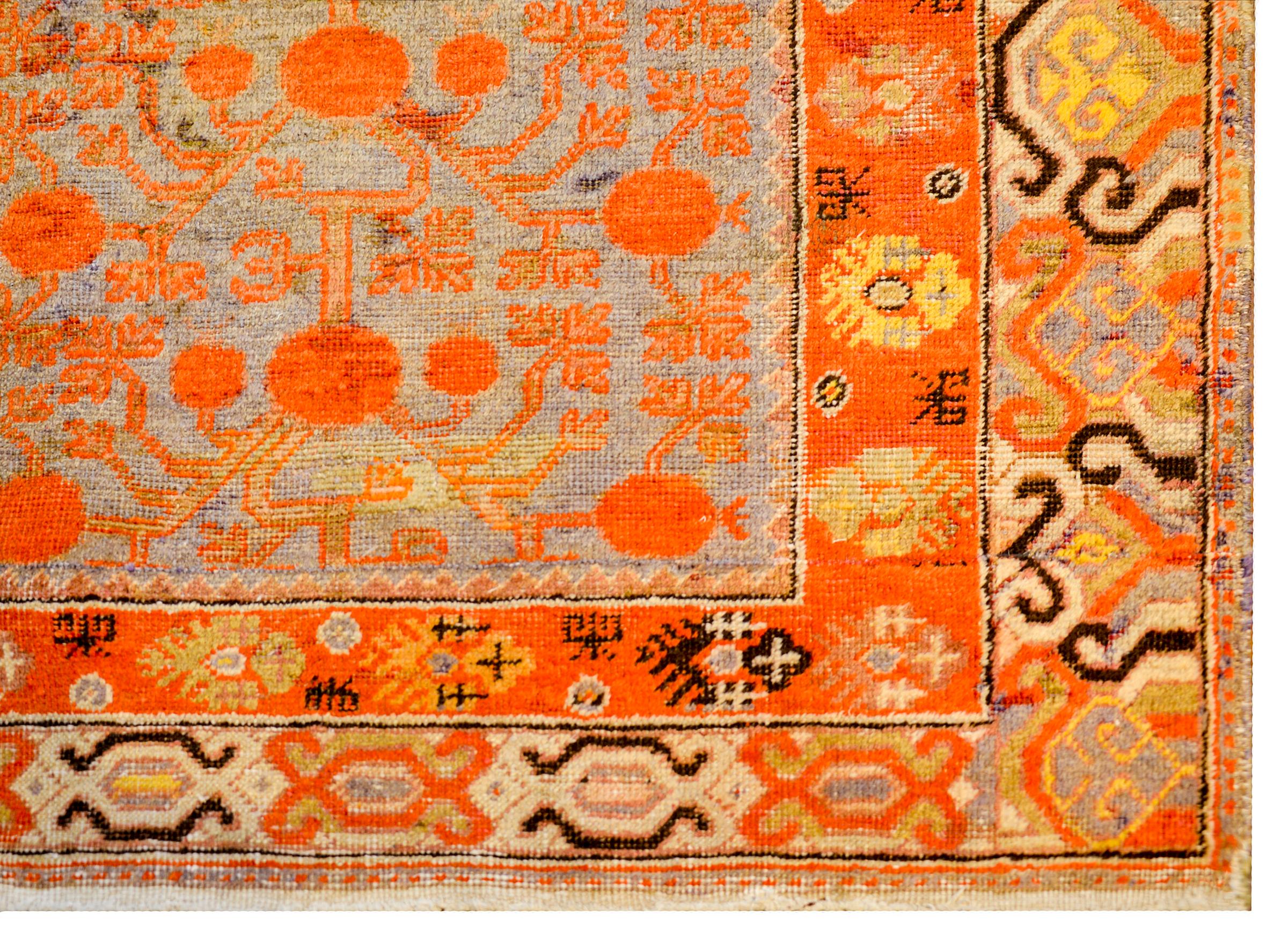 Beautiful Early 20th Century Samarghand Rug For Sale 1