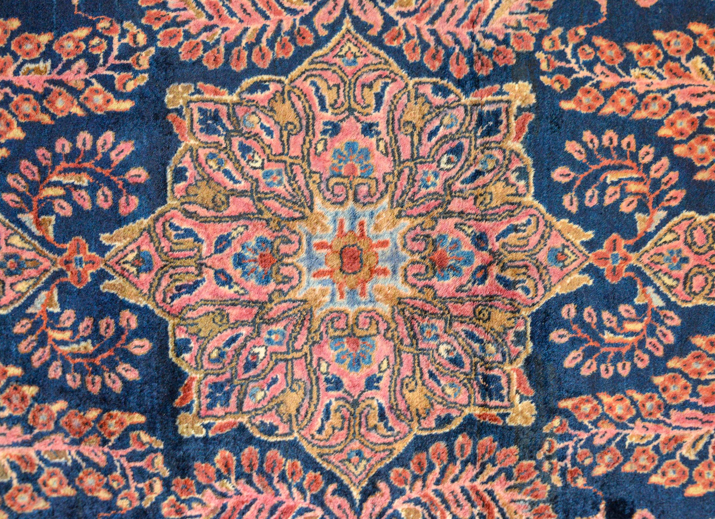 Hand-Knotted Beautiful Early 20th Century Sarouk Rug