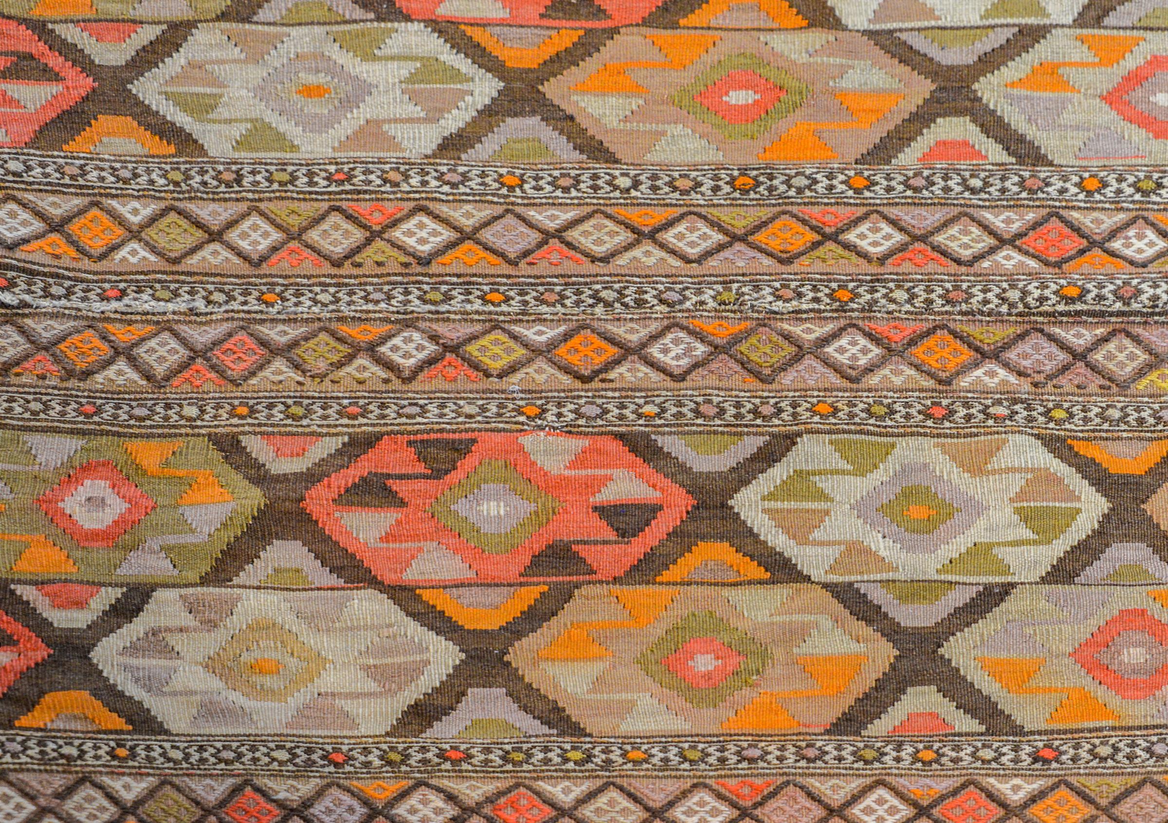 Schöner Shahsevan-Kelim-Teppich aus dem frühen 20. Jahrhundert (Pflanzlich gefärbt) im Angebot