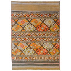 Magnifique tapis Kilim Shahsevan du début du XXe siècle