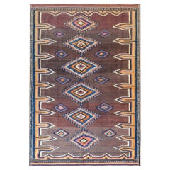 Vintage Beautiful Early 20th Century Shahsevan Kilim Rug