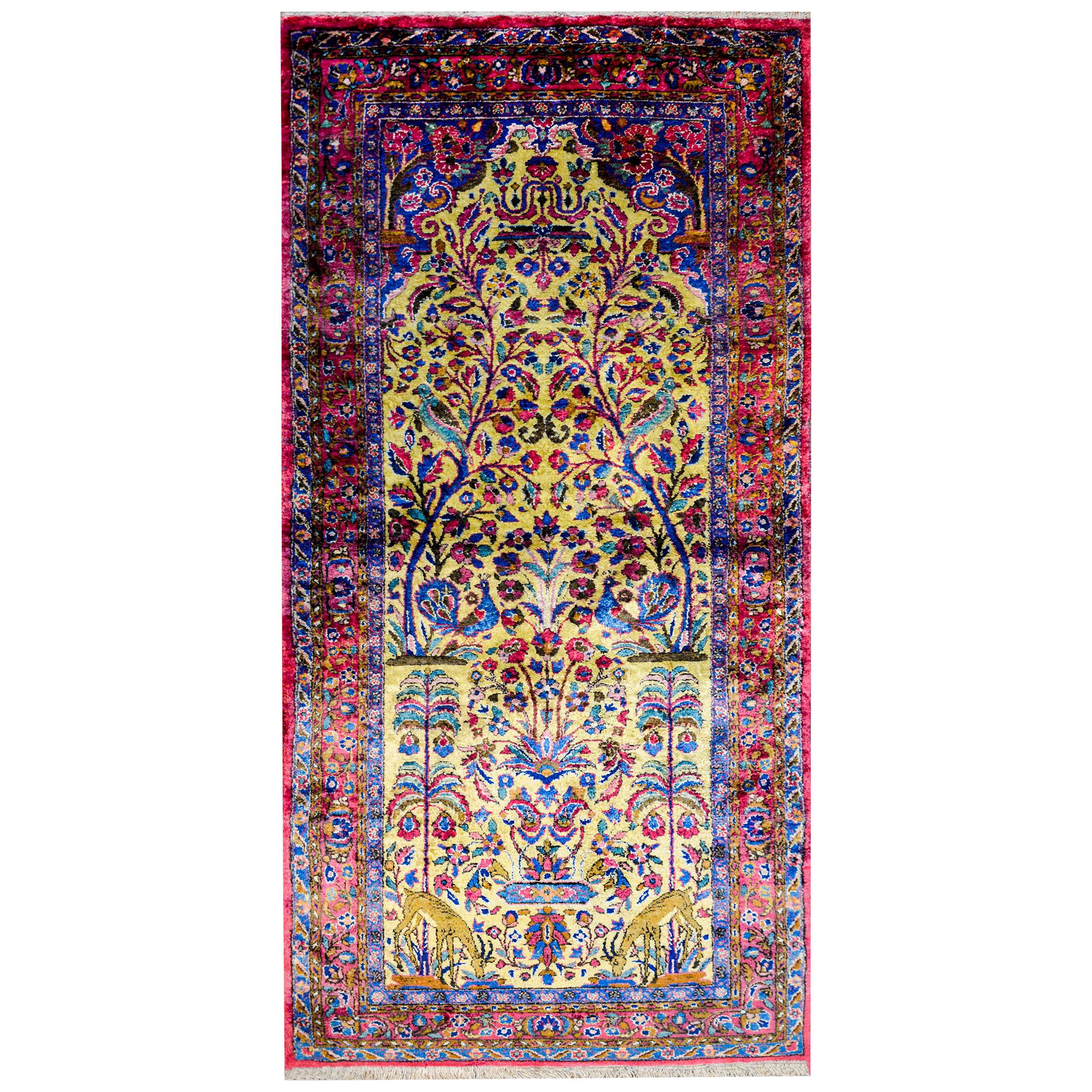 Beautiful Early 20th Century Silk Kashan Rug