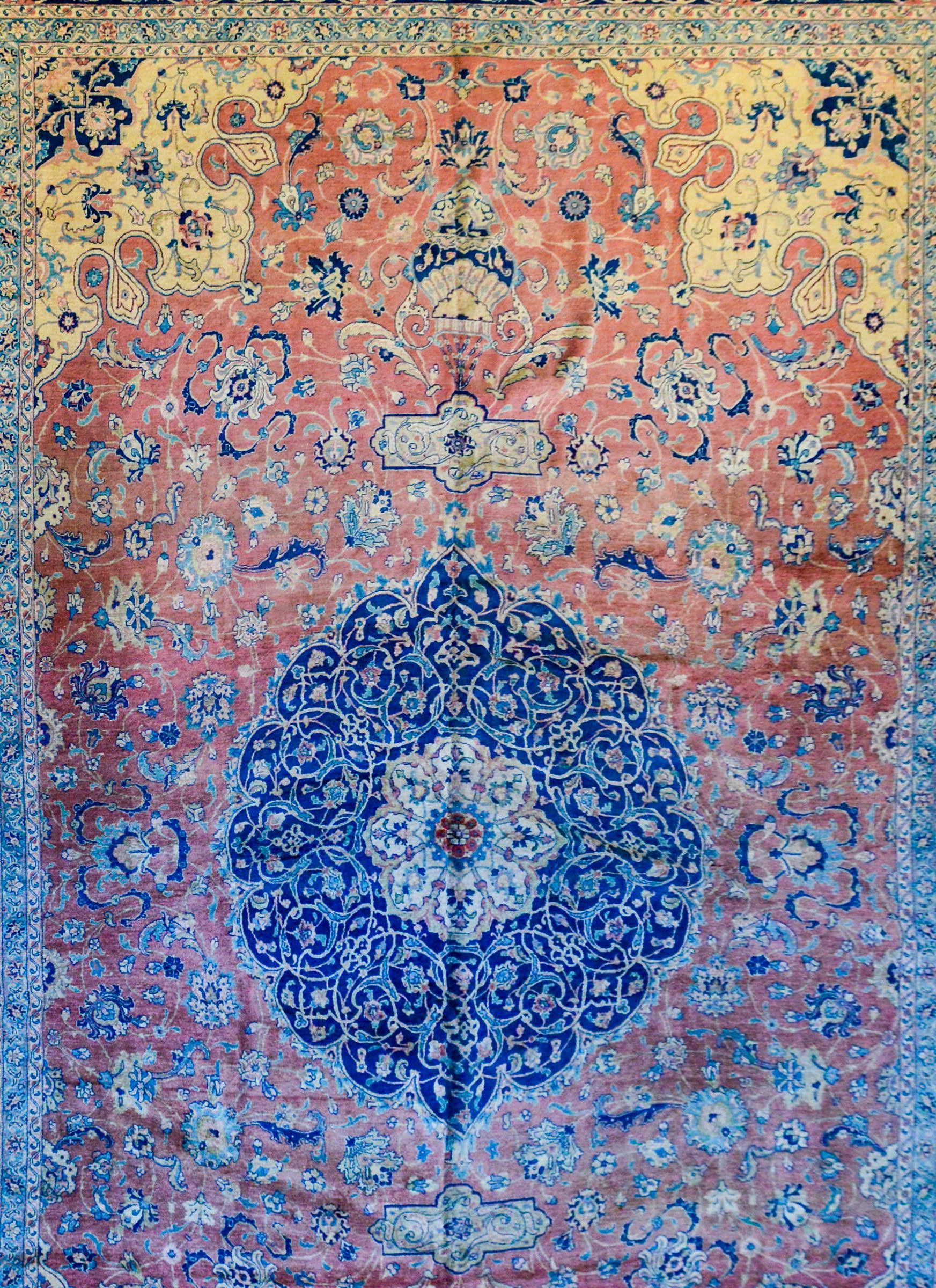 Persiano Bellissimo tappeto Tabriz dei primi del Novecento in vendita