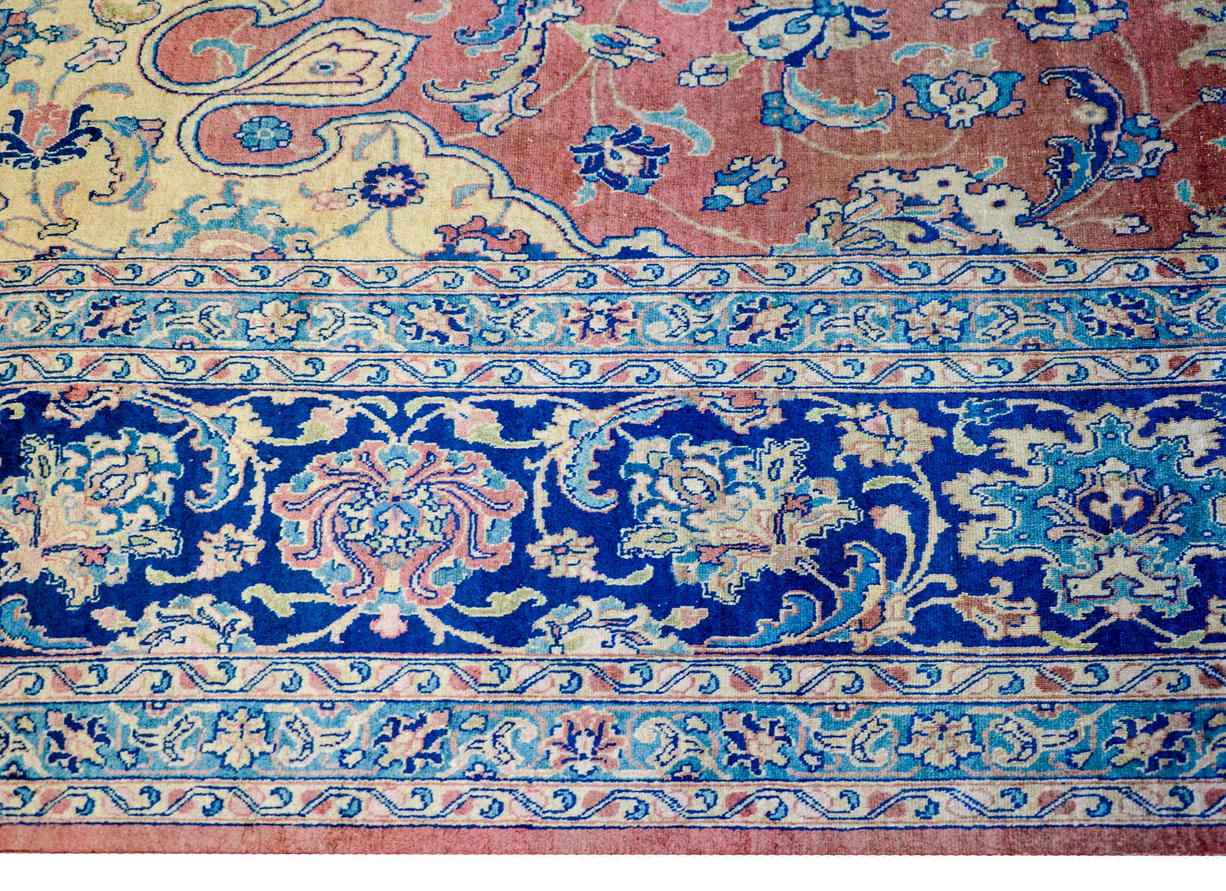 Wool Beautiful Early 20th Century Tabriz Rug For Sale