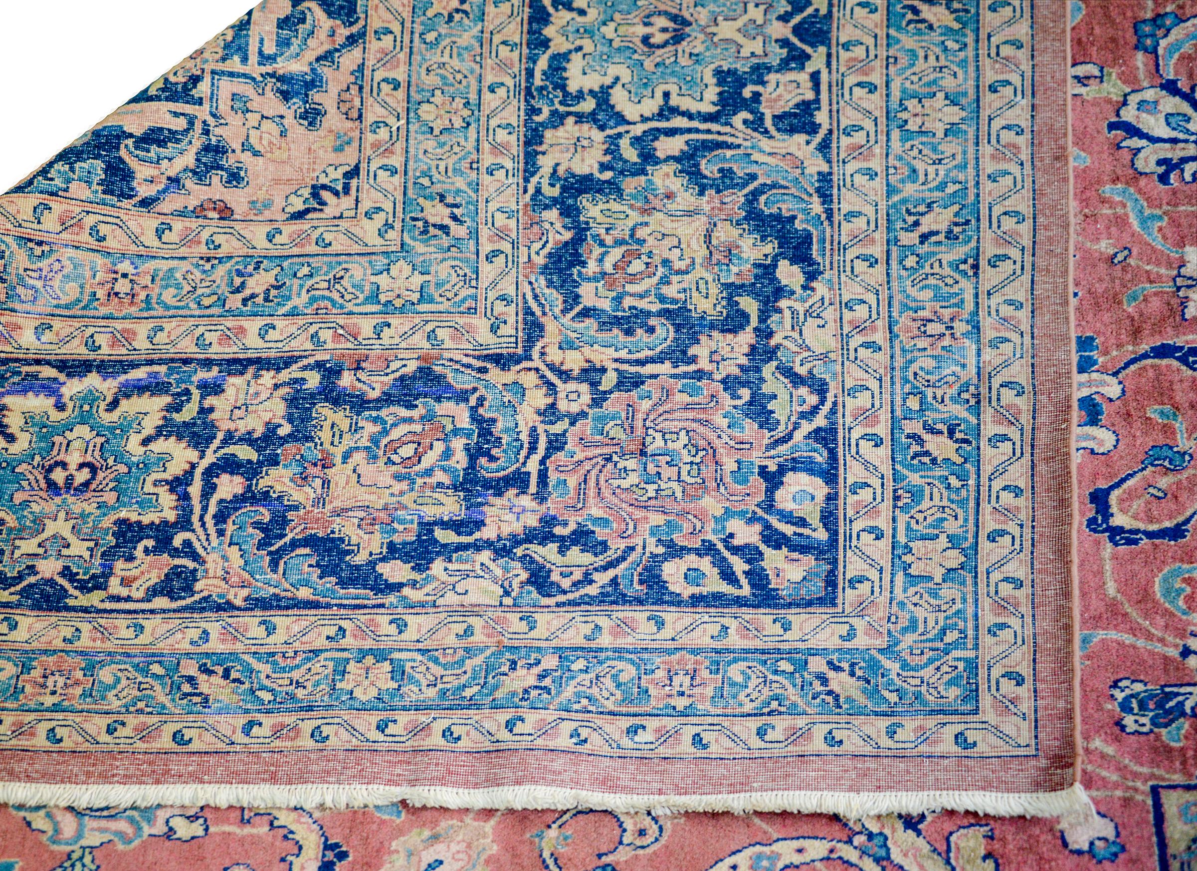 Bellissimo tappeto Tabriz dei primi del Novecento in vendita 2