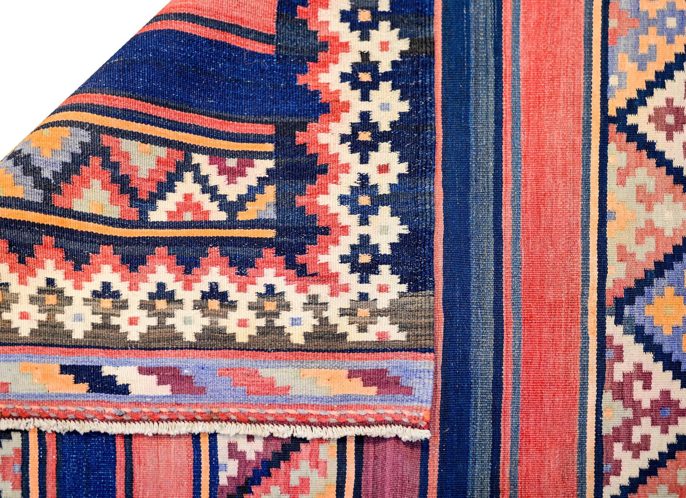 Wool Beautiful Early 20th Century Zarand Kilim Rug