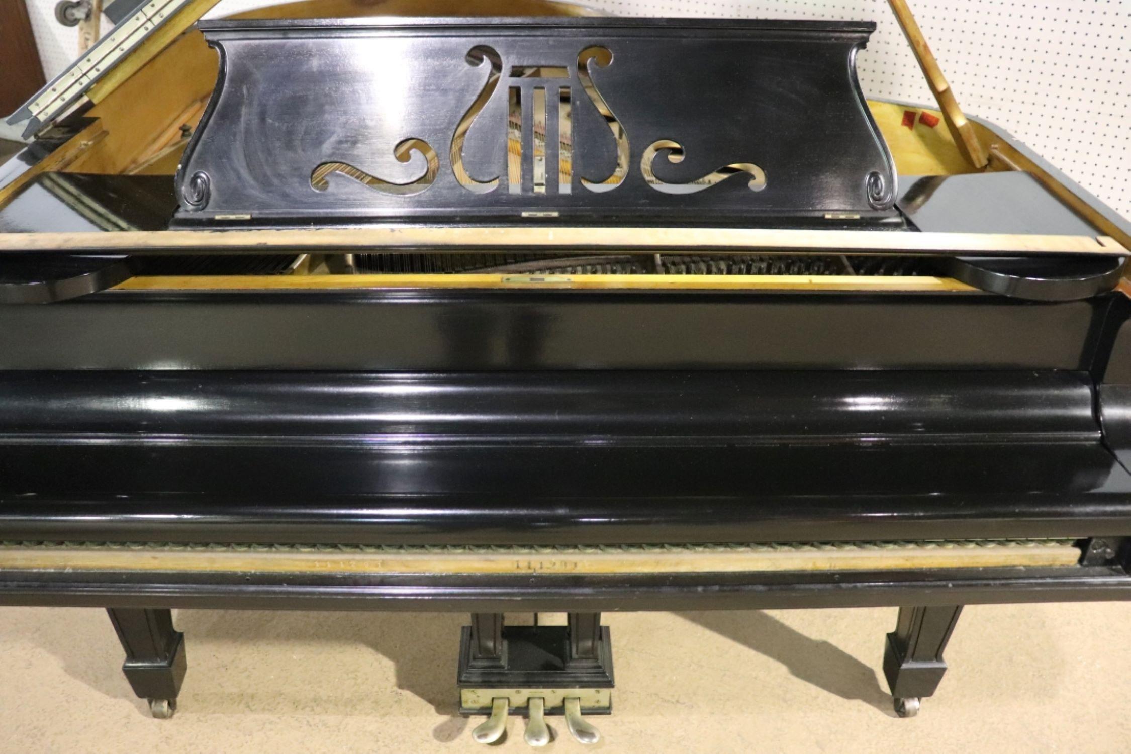 Beautiful Ebonized Steinway Model M Retouched Case Circa 1910 6