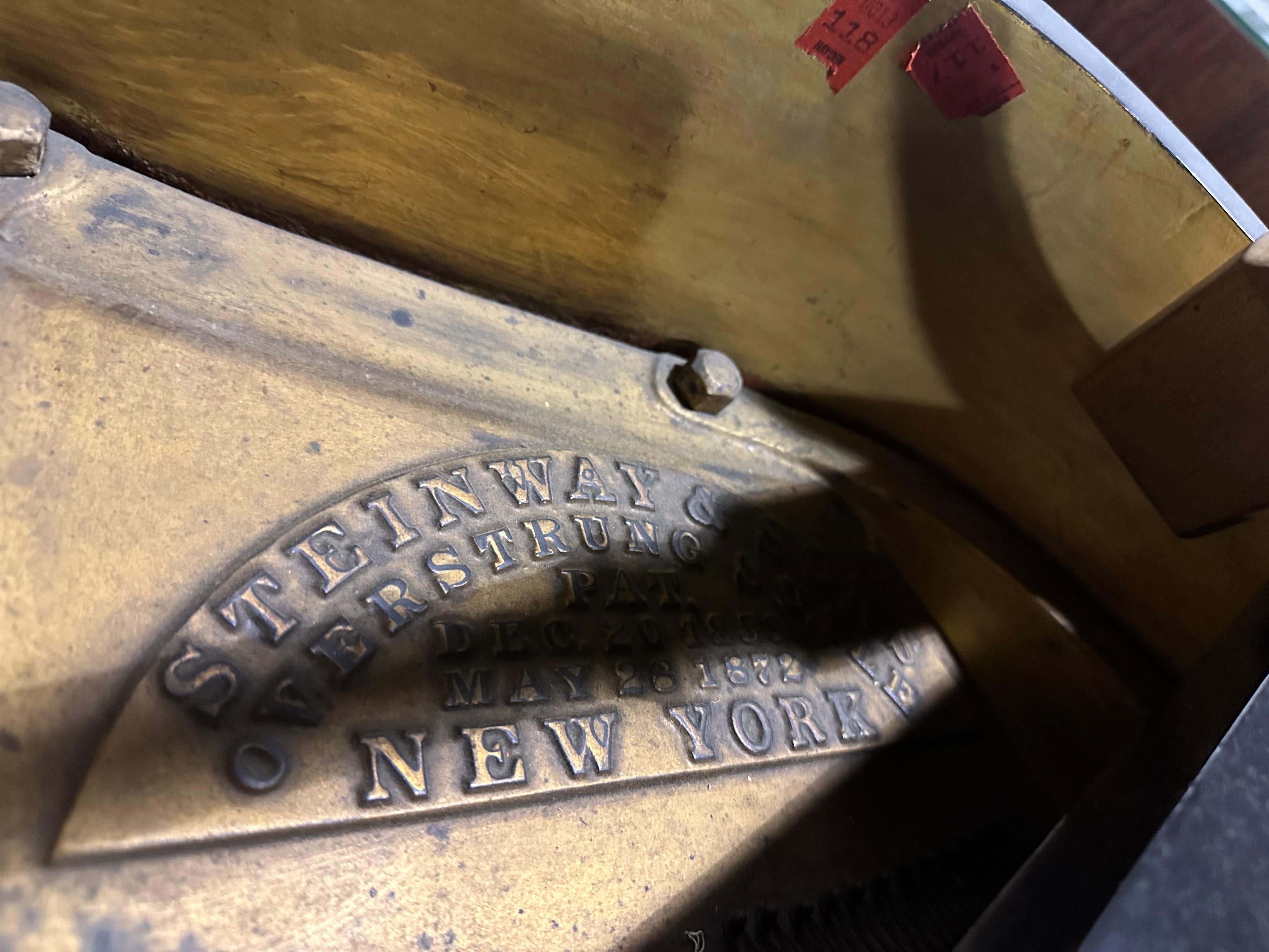 Beautiful Ebonized Steinway Model M Retouched Case Circa 1910 9