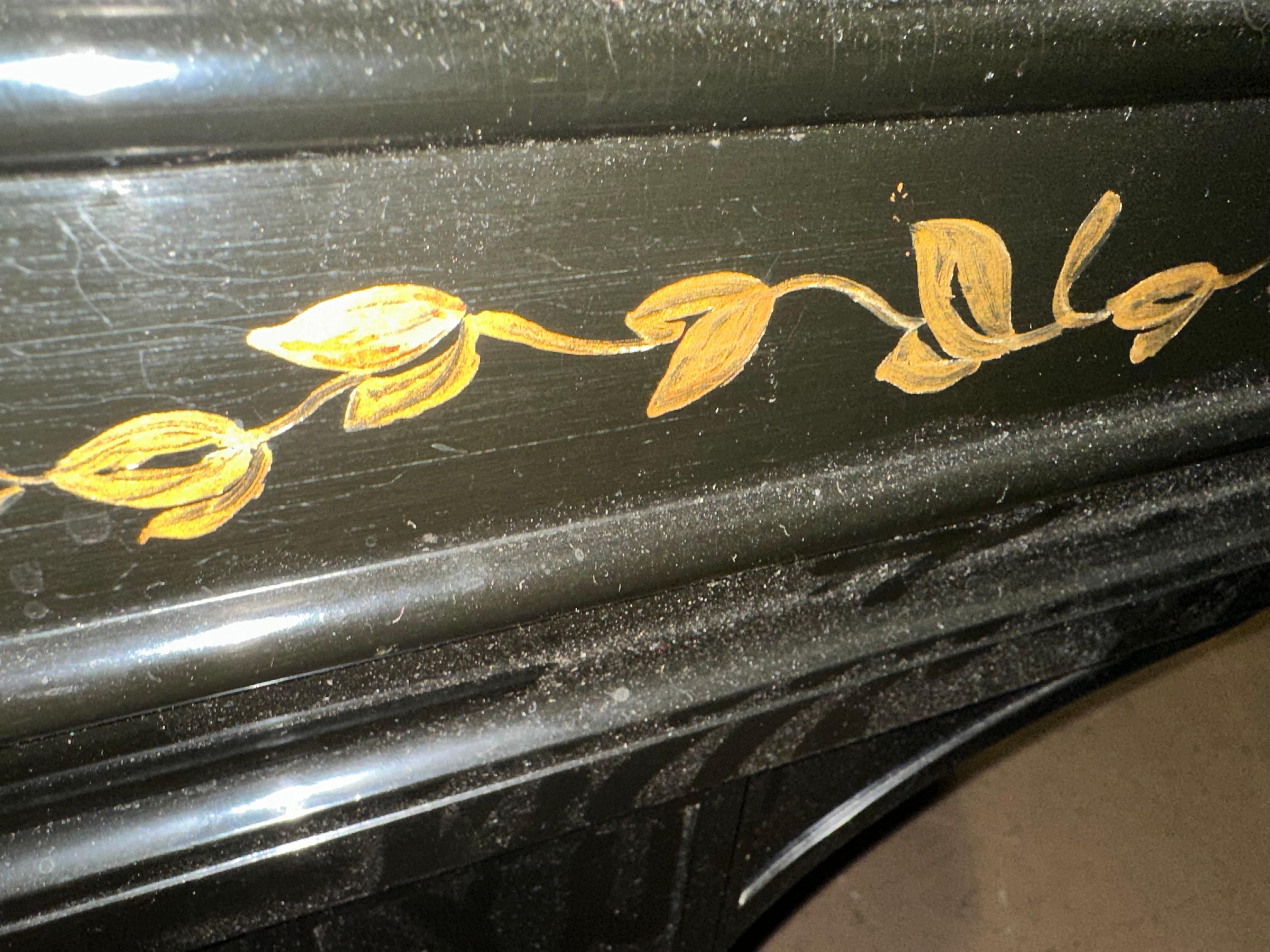 Beautiful Ebonized Steinway Model M Retouched Case Circa 1910 11