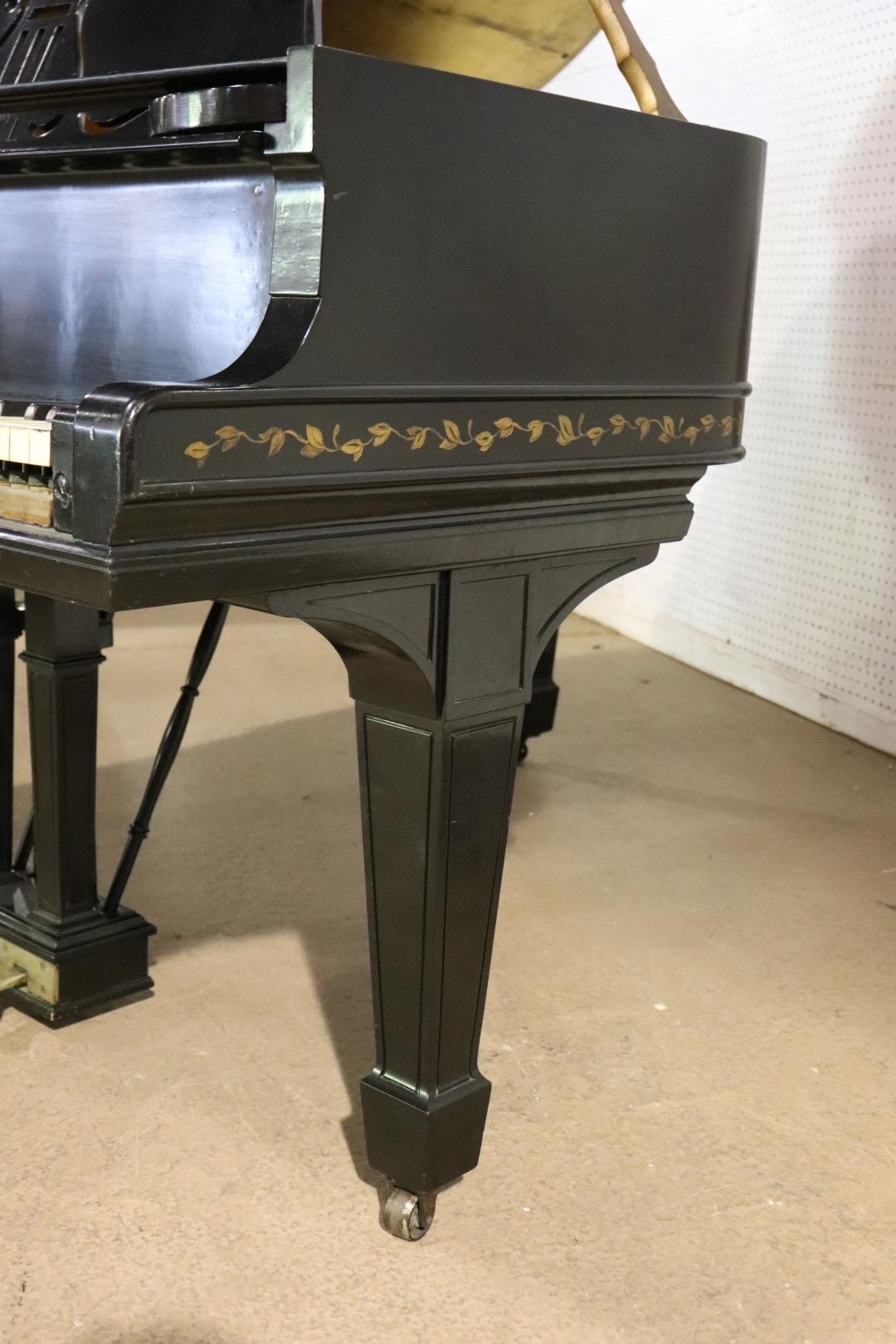 American Beautiful Ebonized Steinway Model M Retouched Case Circa 1910