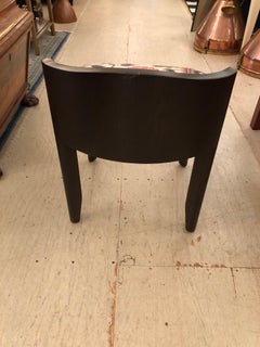 Beautiful Ebonized & Upholstered Vanity Stool
