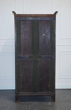 Beautiful Edwardian 1900s Bow Fronted Two Door Wardrobe with Brass Lining