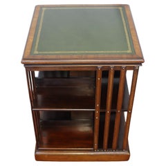Beautiful Edwardian Walnut Revolving Bookcase