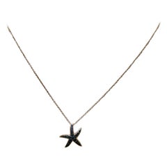 Schöne Effy Schwarzer Diamant Sea Star In 14k Rose Gold